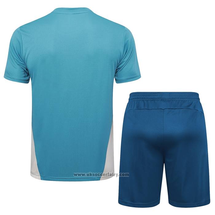 Tracksuit Olympique Marseille Short Sleeve 2024-2025 Blue - Shorts